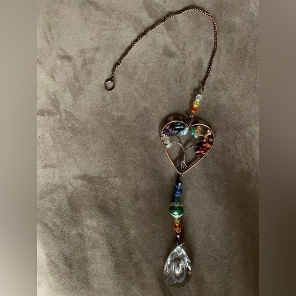 NEW Tree of Life Sun Catcher Pendant Heart Design Hanging Decor Homes & Gardens - Picture 4 of 11